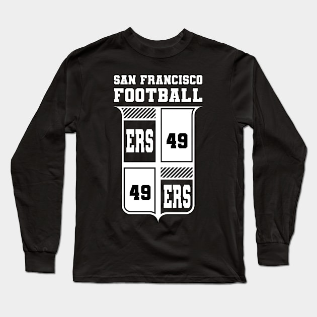 SF, san francisco football. 49 ers flame Long Sleeve T-Shirt by Aloenalone